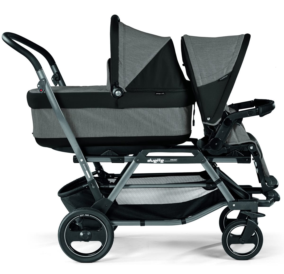 Peg Perego Duette Piroet Double Stroller - Atmosphere - IP0828MF53DX53