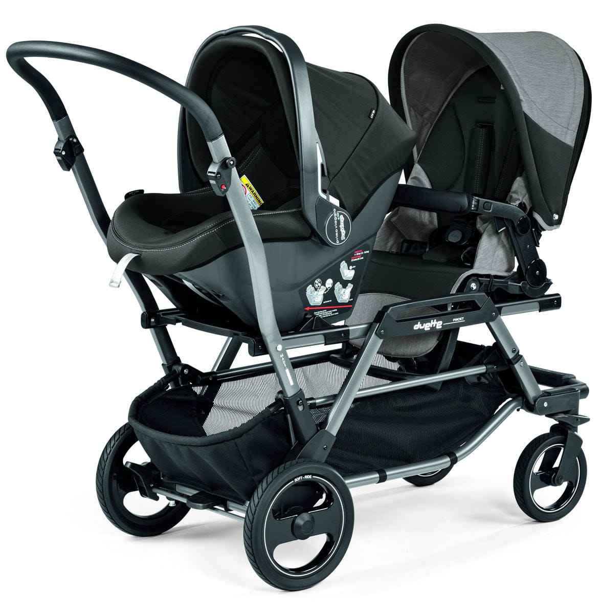 Peg Perego Duette Piroet Double Stroller - Atmosphere - IP0828MF53DX53