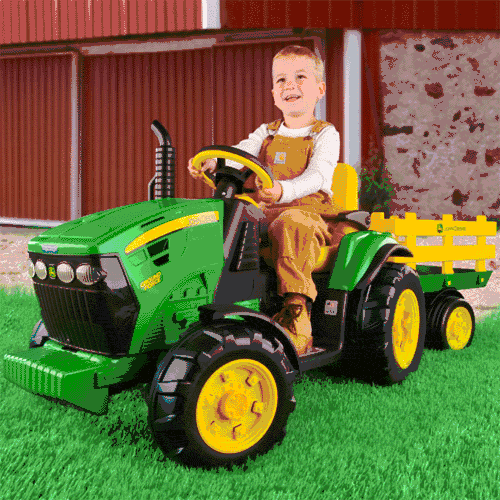 Peg Perego John Deere Ground Force Tractor with Trailer - IGOR00-39