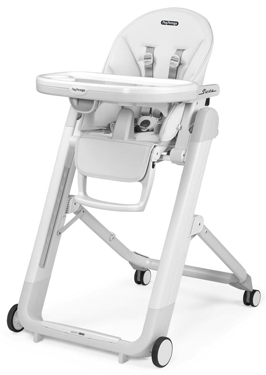 Peg Perego OPEN BOX Siesta High Chair - Pure White (Albee Exclusive) - IMSIESNA01BL00-OB
