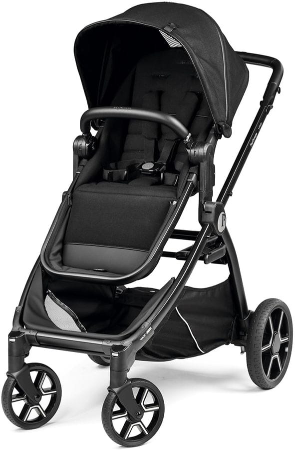 Peg Perego OPEN BOX Ypsi Single-to-Double Stroller - True Black