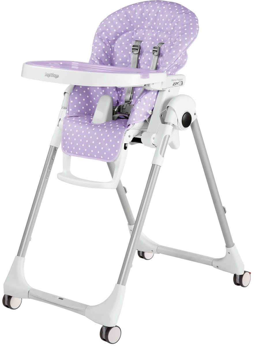 Peg Perego Prima Pappa Zero 3 High Chair - Baby Dot Lilac - IMPP03NA06POI43