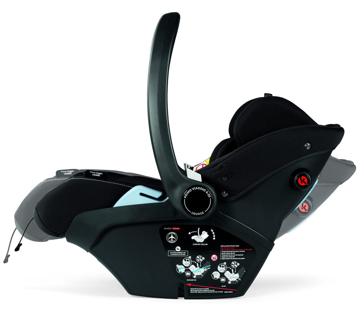 Peg Perego Primo Viaggio 4-35 Lounge Reclining Infant Car Seat - Onyx - IMLO00US00DX13TP13