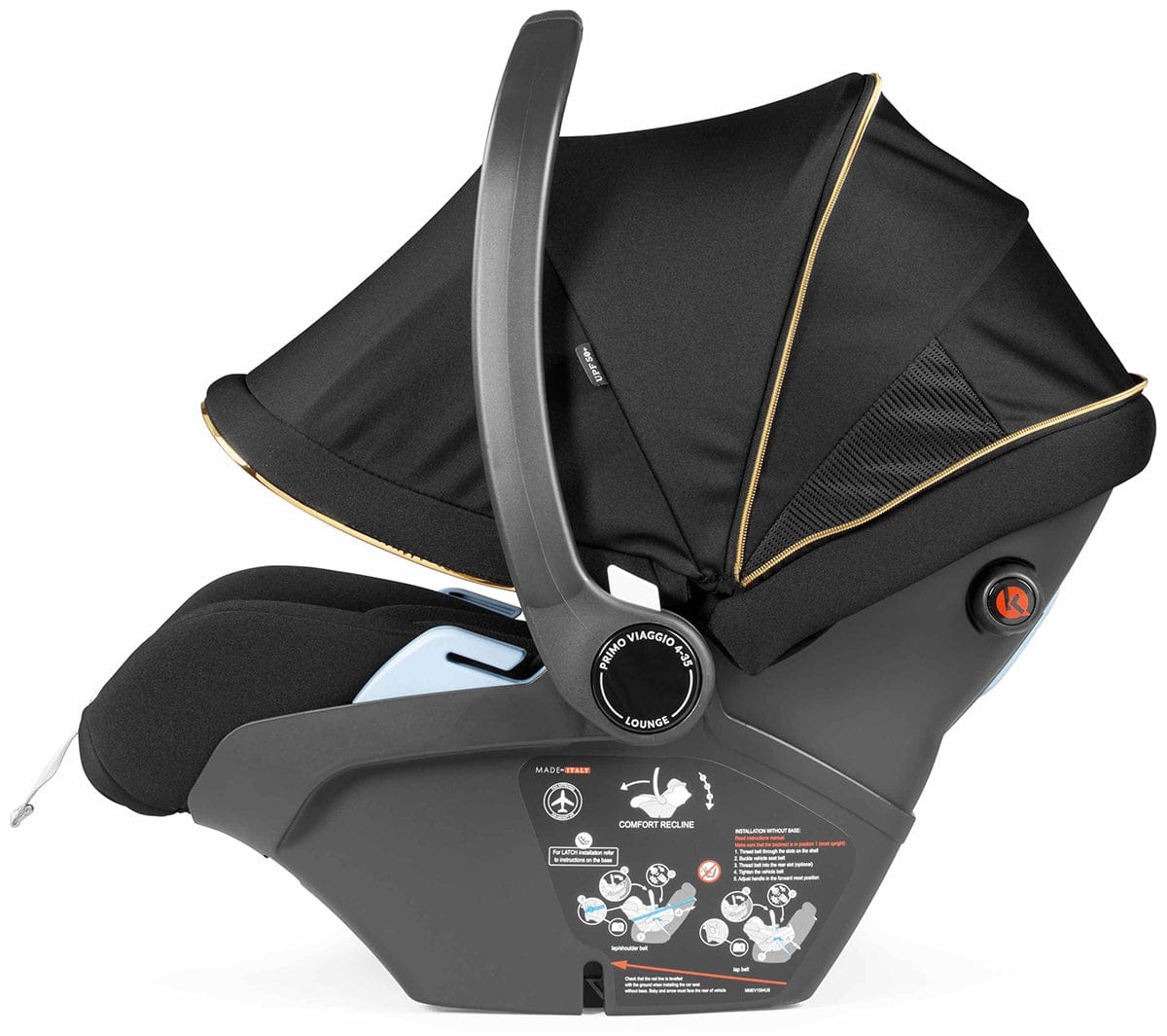 Peg Perego Primo Viaggio 4-35 Lounge Reclining Infant Car Seat - Graphic Gold - IMLO00US00DX13AB50