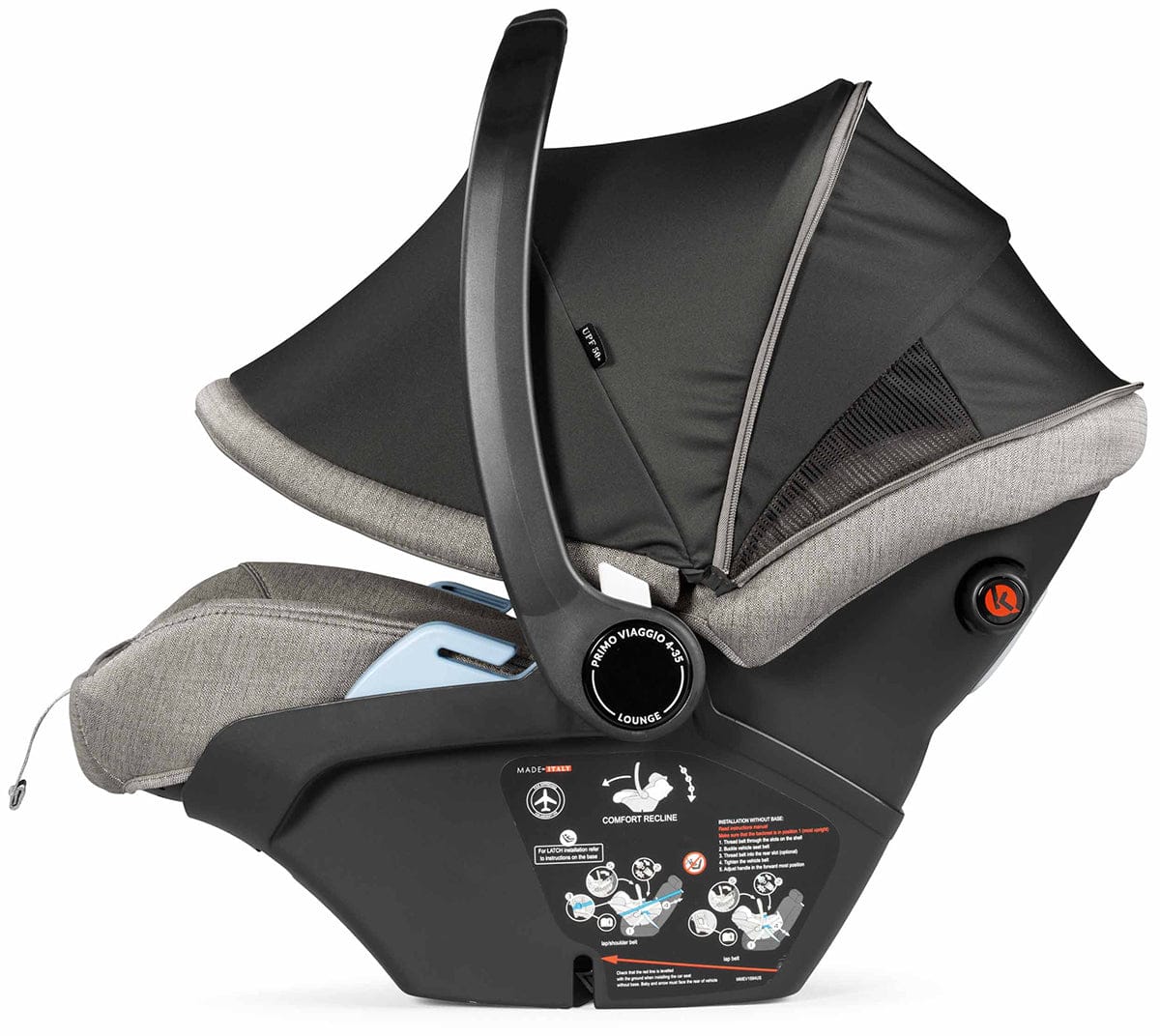Peg Perego Primo Viaggio 4-35 Lounge Reclining Infant Car Seat - City Grey - IMLO00US00DX53BA53