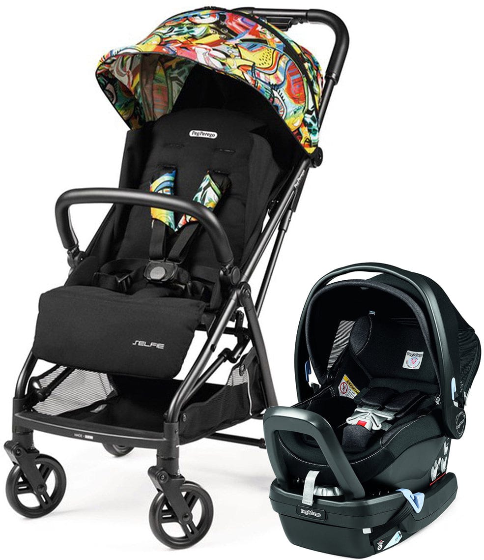 Peg Perego Selfie + Primo Viaggio 4-35 Nido Travel System - Street Art / Onyx - IP2200NA00AT99RO01-TS
