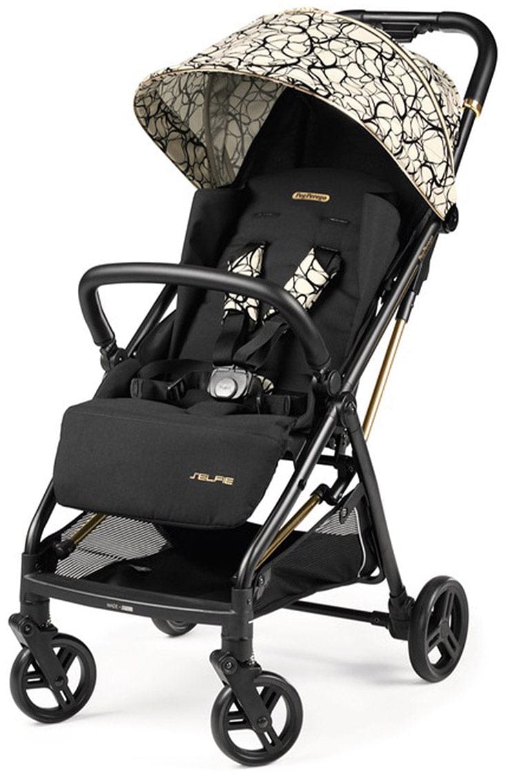 Peg Perego Selfie Compact Stroller - Graphic Gold - IP2200NA00AB50RO01