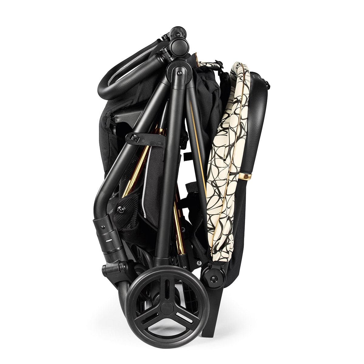 Peg Perego Selfie Compact Stroller - Graphic Gold - IP2200NA00AB50RO01