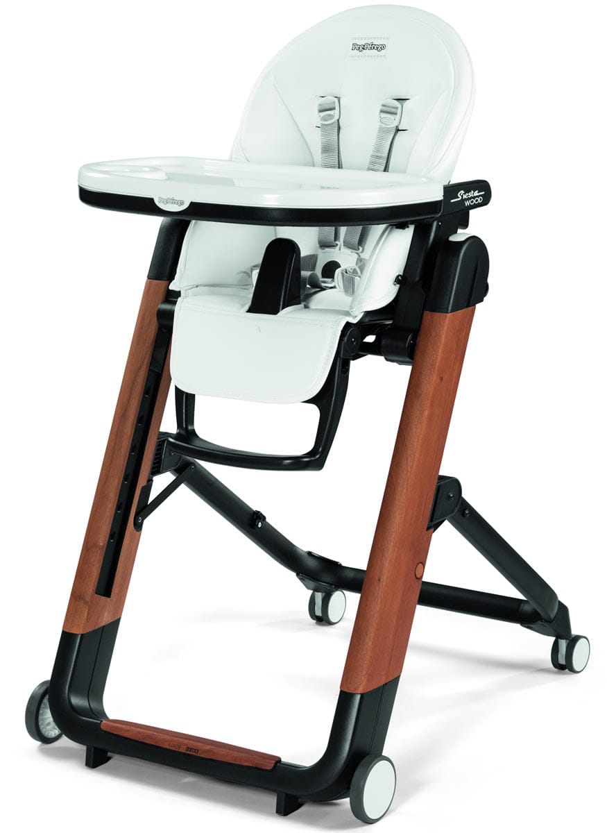 Peg Perego Siesta Wood High Chair - Bianco - IMSIESNA10BF00
