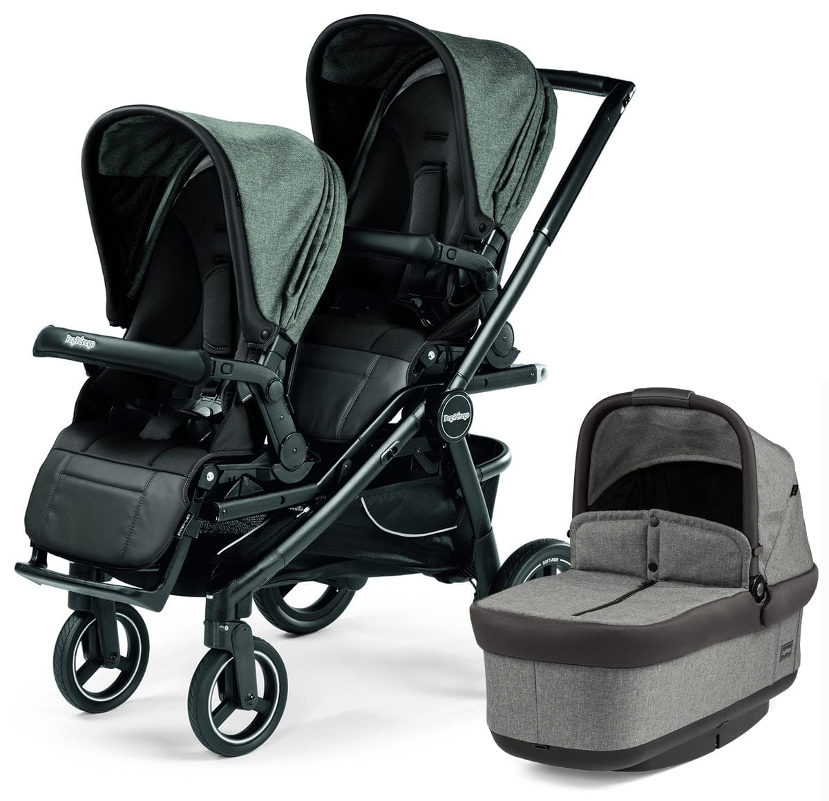 Peg Perego Team Double Stroller - Atmosphere - IPMS20NA62TG53DX53-DBL