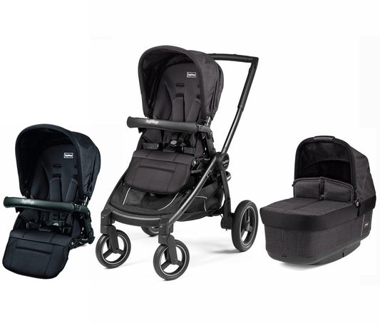 Peg Perego Team Double Stroller - Onyx - IPMS20NA62SO13DX13-DBL