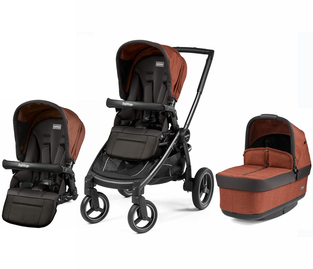 Peg Perego Team Double Stroller - Terracotta - IPMS20NA62TG48DX53-DBL