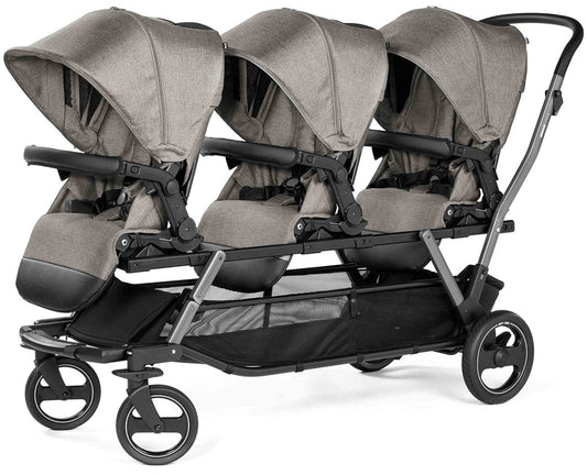 Peg Perego Triplette Piroet Stroller Bundle - City Grey - ICTR02NANL77-IS0328NA00BA53-X3