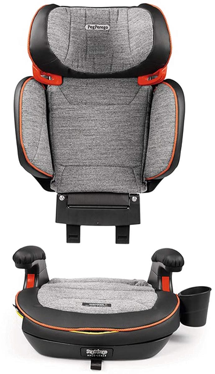 Peg Perego Viaggio Shuttle Plus 120 Belt Positioning Booster Car Seat - Wonder Grey - IMVS01US35WD53BL13