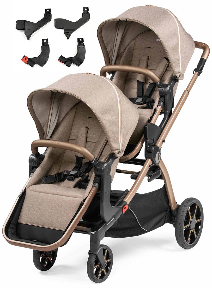 Peg Perego YPSI Double Stroller Bundle - Mon Amour - IP1528NA00BA36-DBL