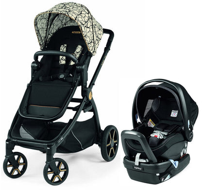 Peg Perego YPSI + Primo Viaggio 4-35 Nido Travel System Bundle - Graphic Gold / Onyx - IP1528NA00AB50RO01-TS