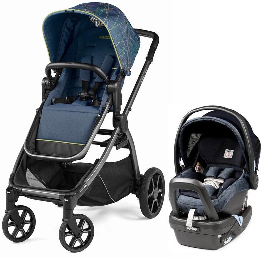 Peg Perego YPSI + Primo Viaggio 4-35 Nido Travel System Bundle - New Life / Mirage Blue - IP1528NA00DS41NX51-TS