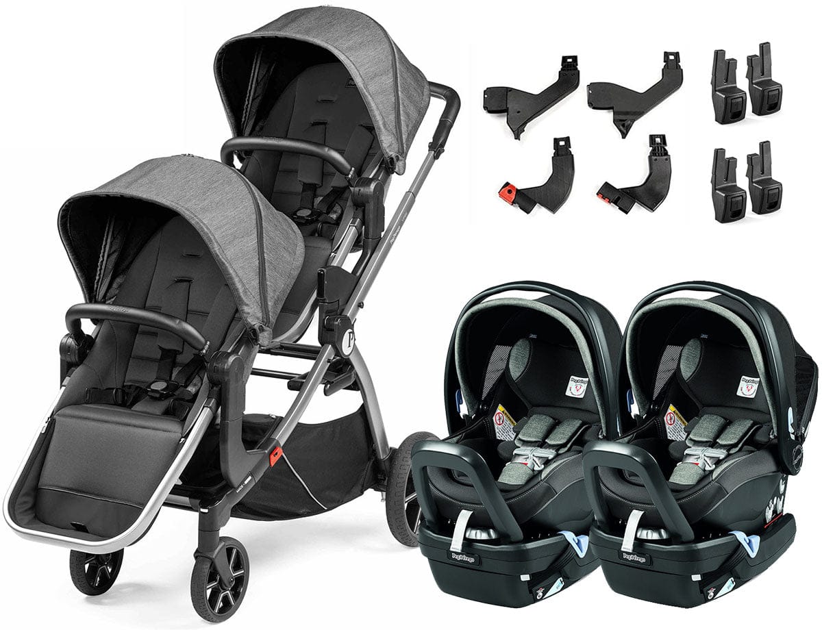 Peg Perego YPSI + Primo Viaggio 4-35 Nido Twin Travel System Bundle - Atmosphere - IP1528NA00MF53DX53-TWIN-TS