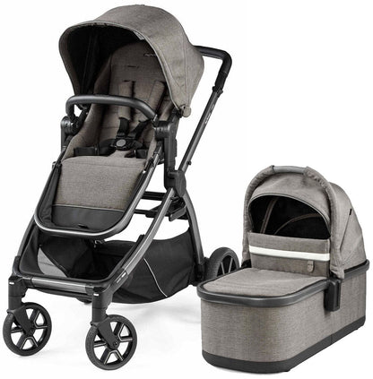 Peg Perego YPSI Stroller + Bassinet Bundle - City Grey - IP1528NA00BA53VG13-BAS