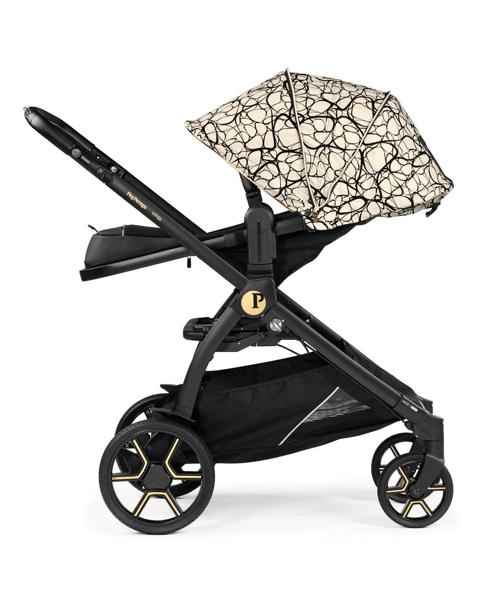 Peg Perego YPSI Single-to-Double Stroller - Graphic Gold - IP1528NA00AB50RO01
