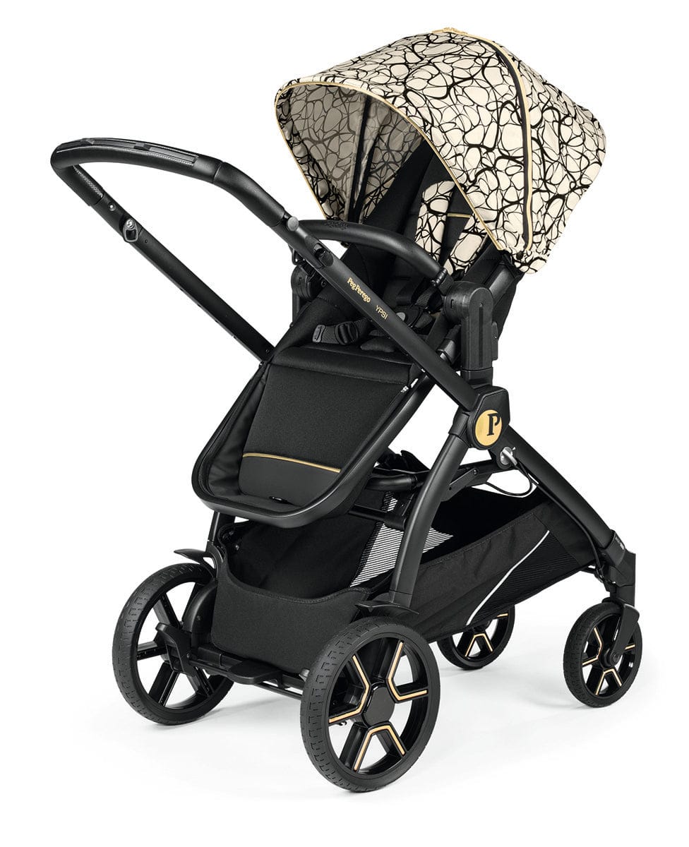 Peg Perego YPSI Single-to-Double Stroller - Graphic Gold - IP1528NA00AB50RO01