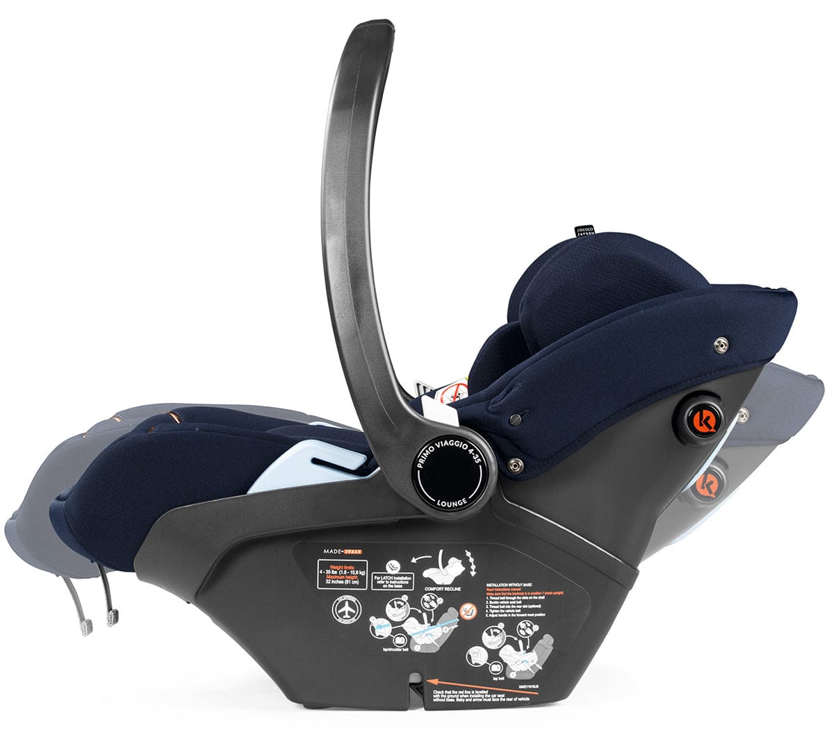 PEG Primo Viaggio Lounge Reclining Infant Car Seat - Blue Shine - IMLO00US00DX51