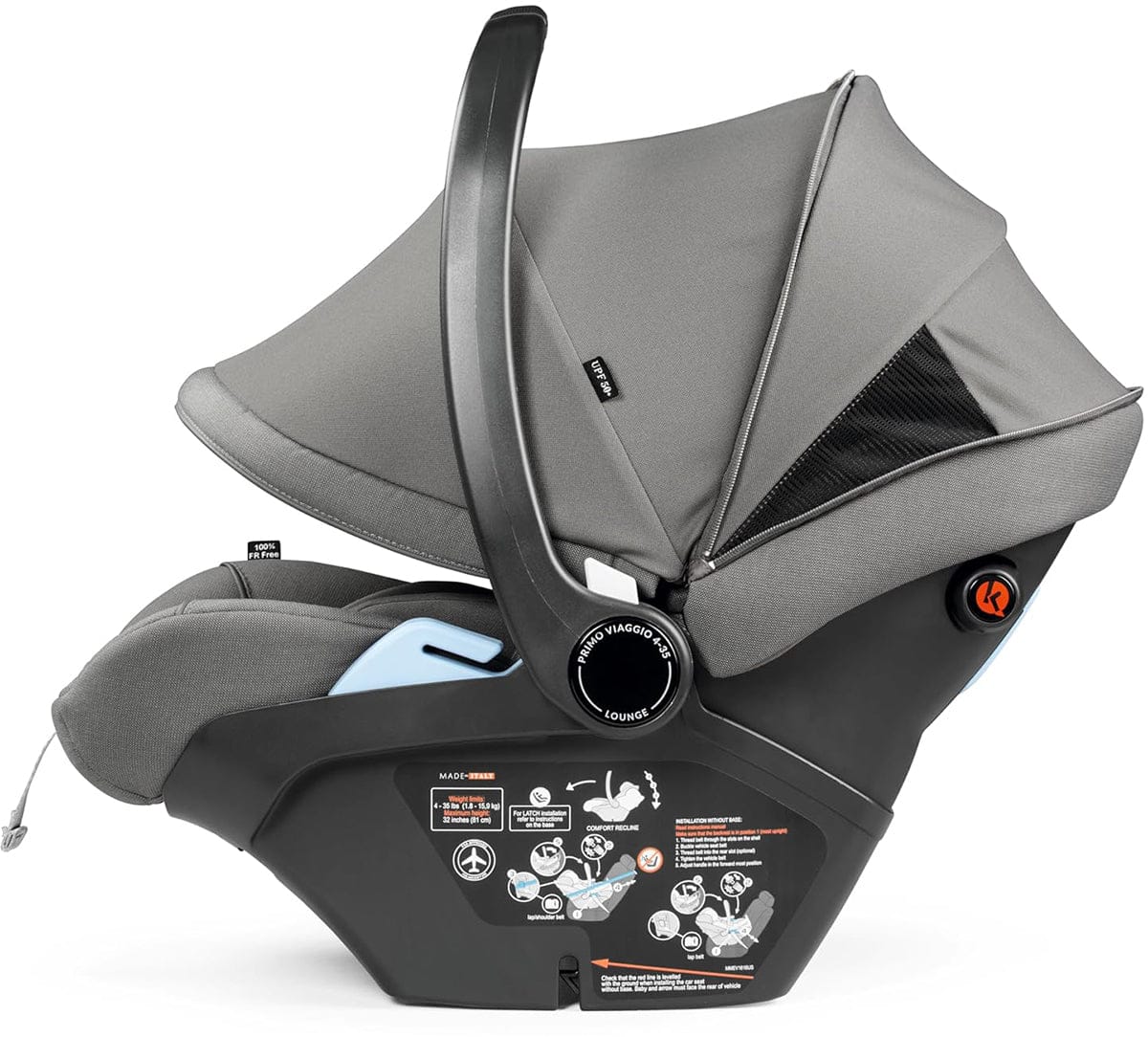 PEG Primo Viaggio Lounge Reclining Infant Car Seat - Mercury - IMLO00US00GM53MO53