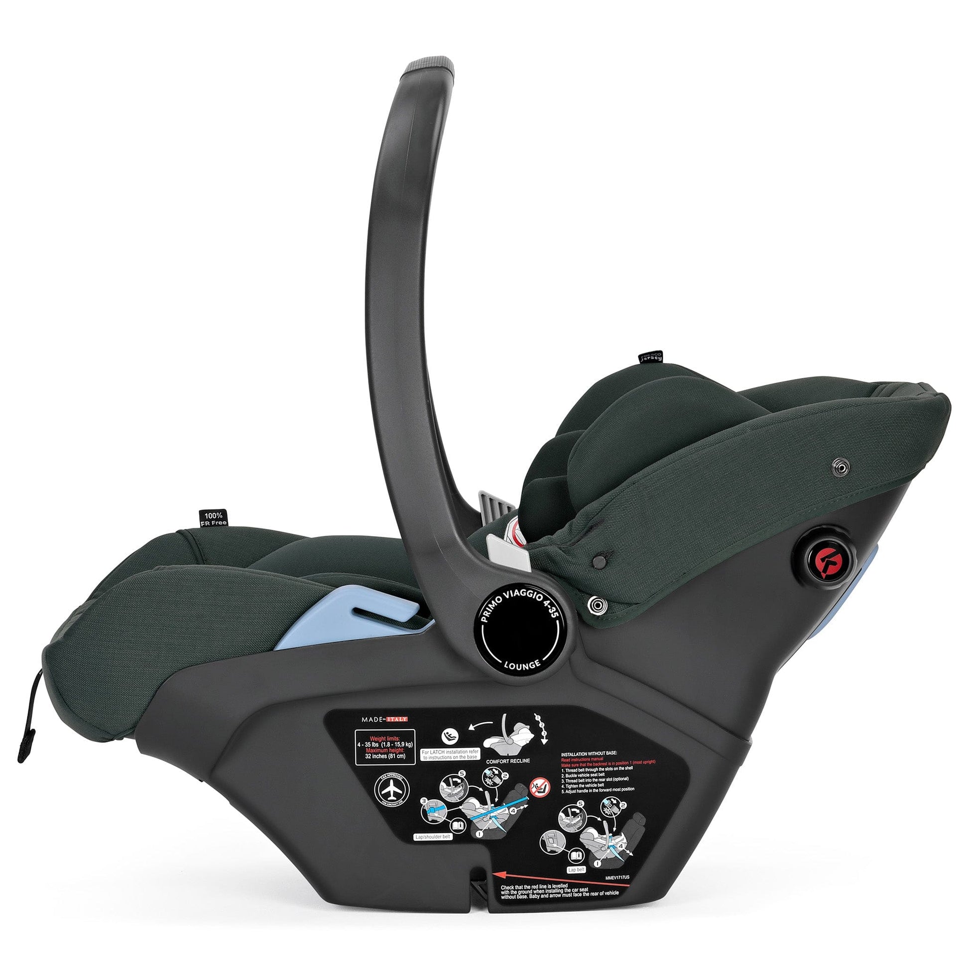 PEG Primo Viaggio Lounge Reclining Infant Car Seat - Metal - IMLO00US00GU64MO64