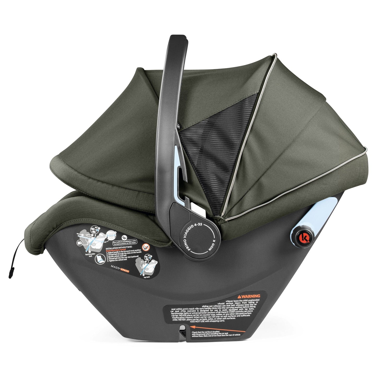 PEG Primo Viaggio Nido Infant Car Seat - Metal - IMPV07US00GU64MO64
