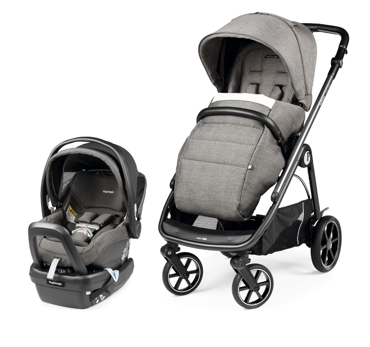 PEG Veloce + Primo Viaggio Nido Travel System Bundle - City Grey - IP2600NA00BA53PL00-IMPV04US35BA53DX53