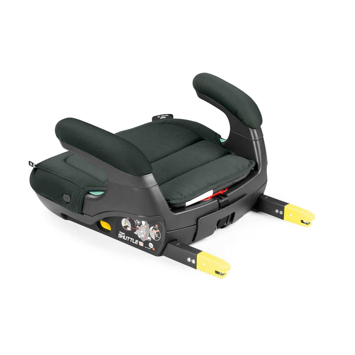 Peg Perego Viaggio Shuttle 120 black booster car seat with extended latch connectors