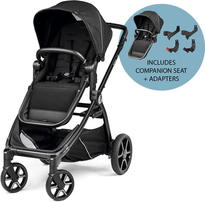 PEG Ypsi Double Stroller Bundle - True Black - IP2400NA00GM26GU13-DBL