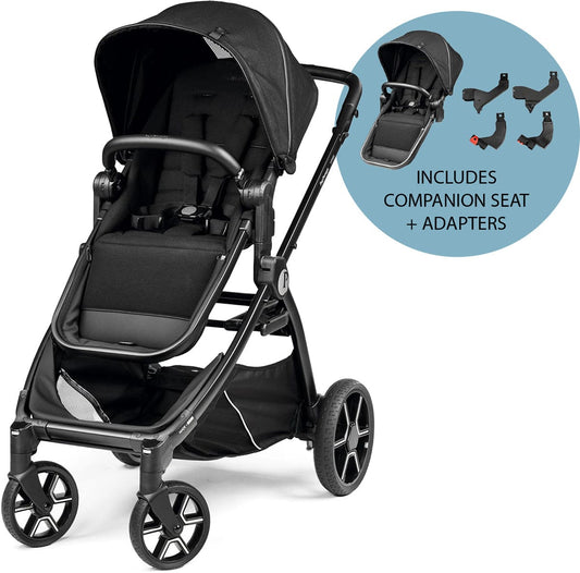 PEG Ypsi Double Stroller Bundle - True Black - IP2400NA00GM26GU13-DBL