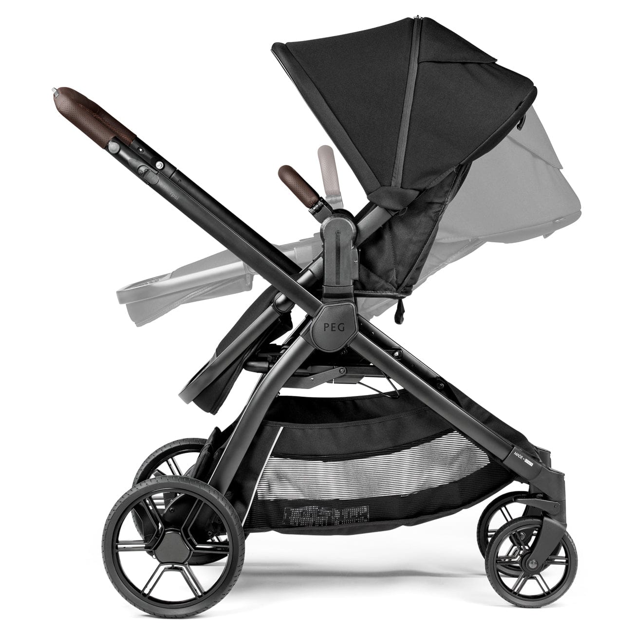 PEG YPSI Single-to-Double Stroller 2025 - True Black - IP38000000MO13