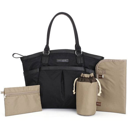 Perry Mackin Harper Diaper Bag in Black - HARPERBLACK