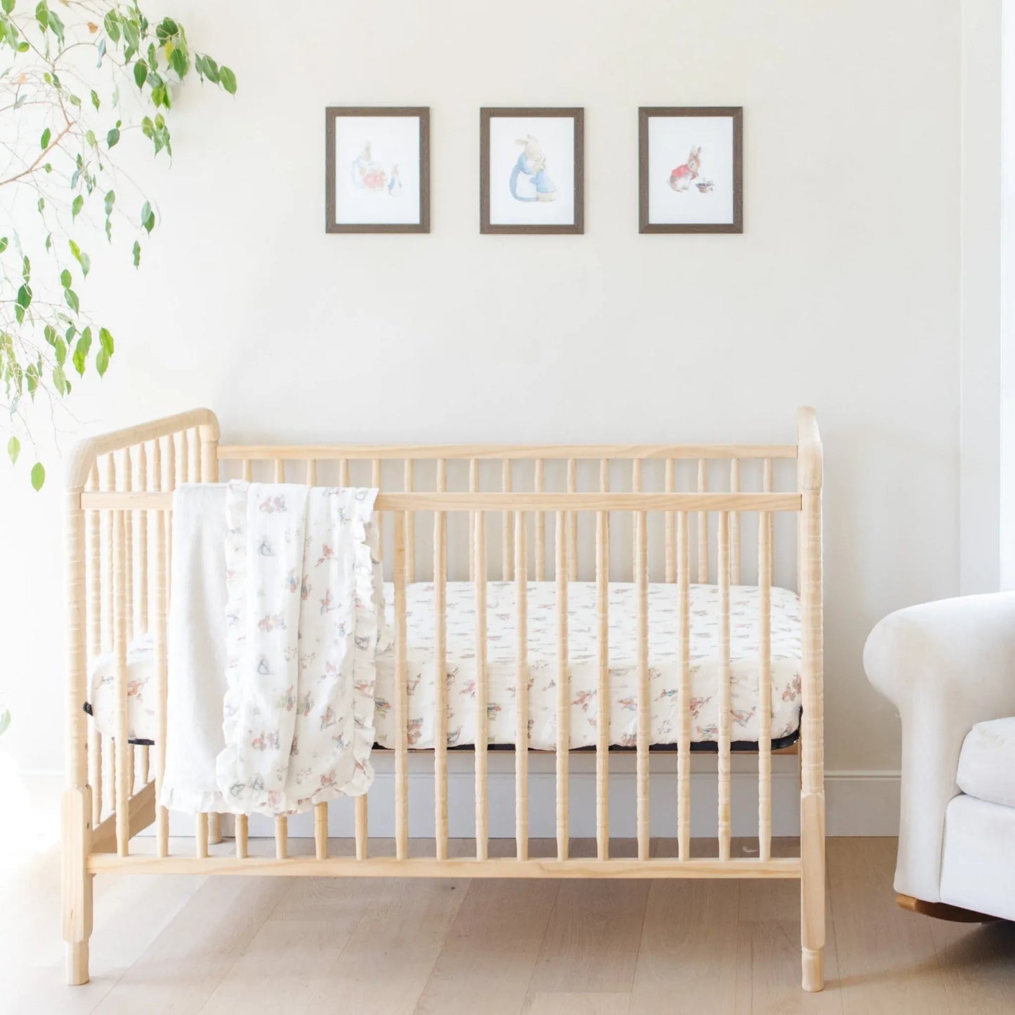 Saranoni Peter Rabbit Crib Sheet - Girl