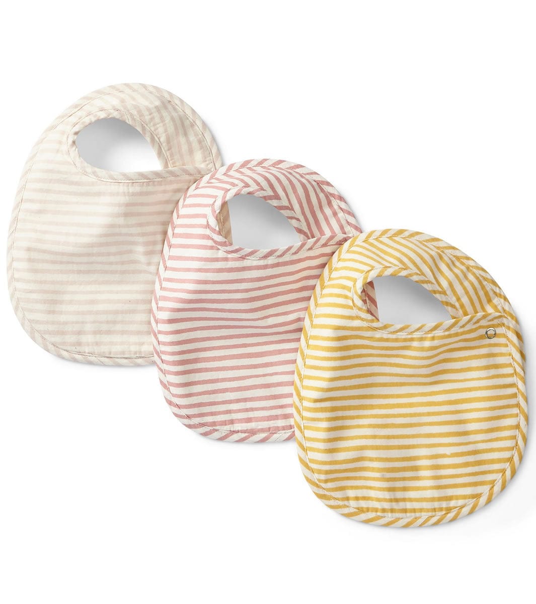 Petit Pehr Bib, Set of 3 - Stripes Away Petal - STPABIB01