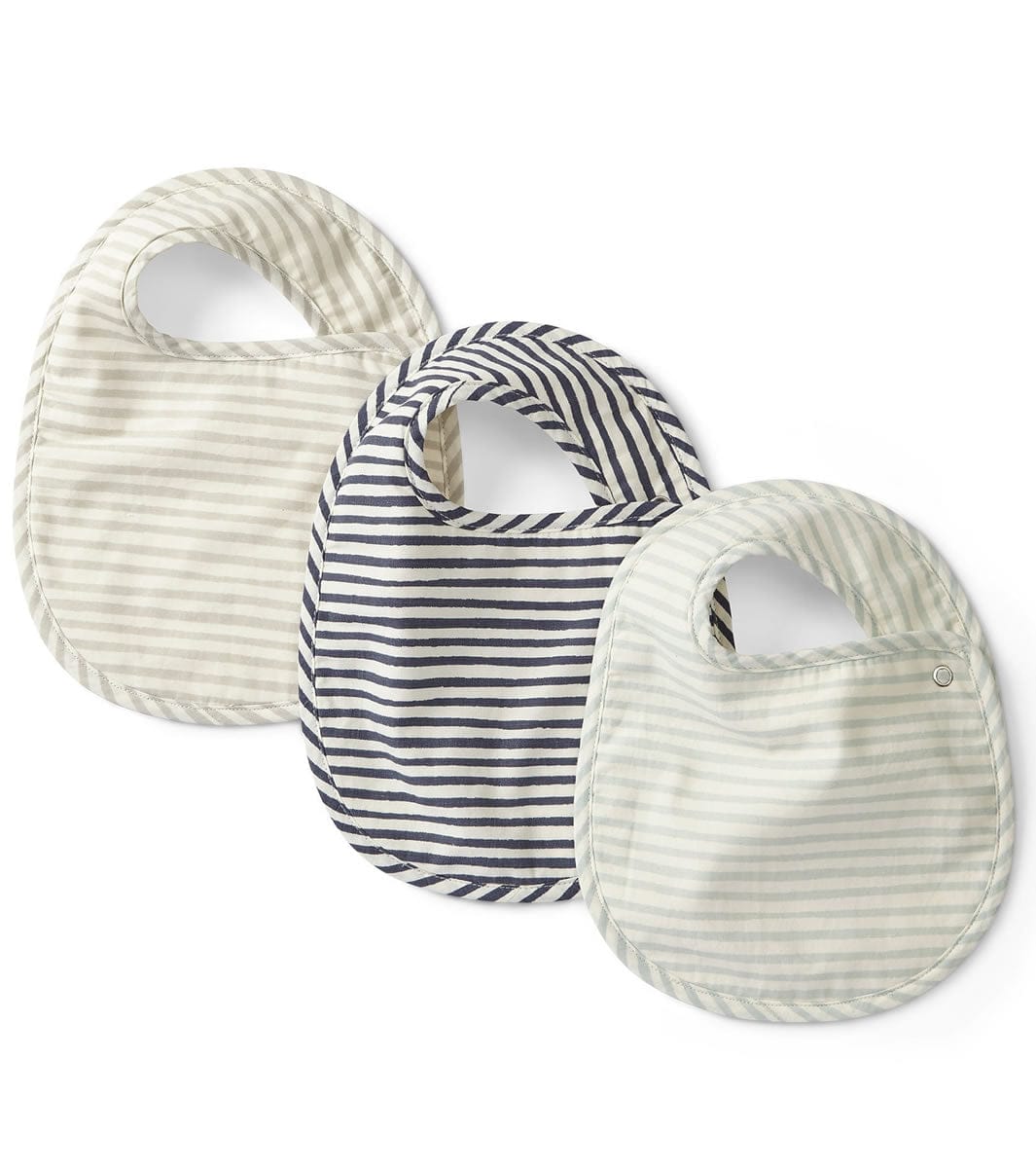 Petit Pehr Bib, Set of 3 - Stripes Away Sea - STPABIB02