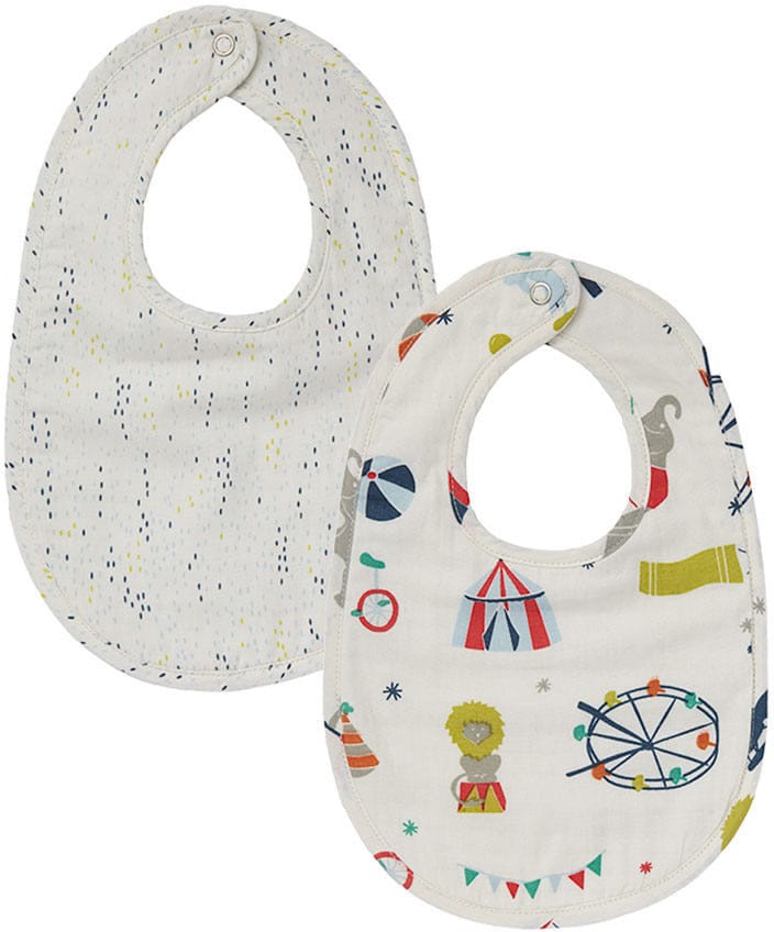 Petit Pehr Bibs, Set of 2 - Big Top / Showers - BSBIM