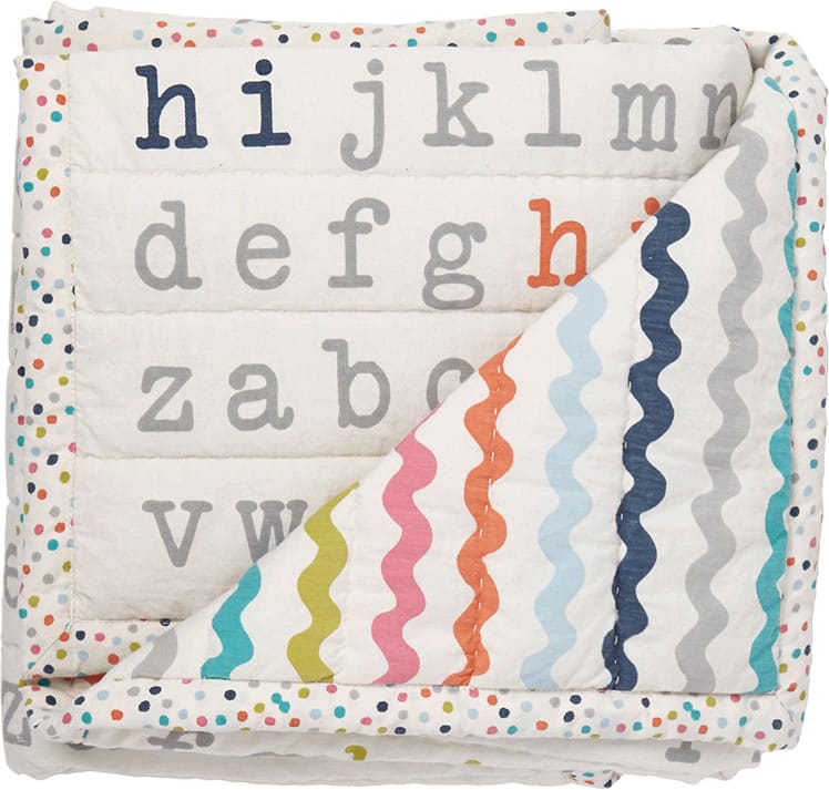 Petit Pehr Blanket - Hi Alphabet - HIBKT01