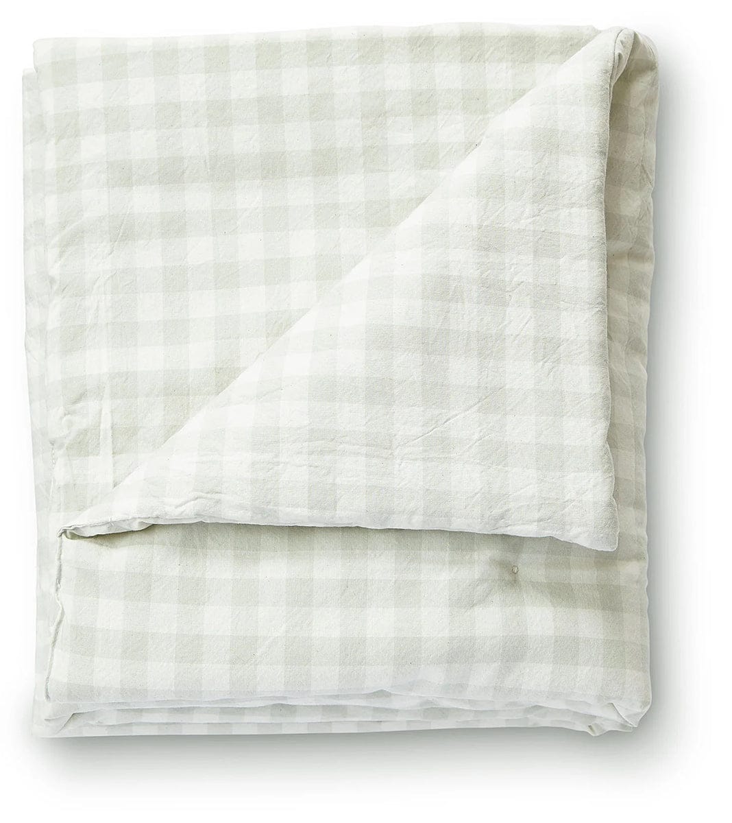 Petit Pehr CheckMate Toddler Blanket, Large - CheckMate Fog - CMBKTLG03