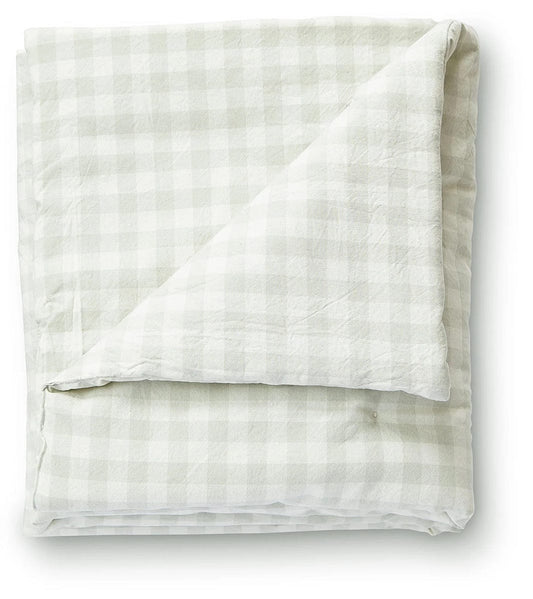 Petit Pehr CheckMate Toddler Blanket, Large - CheckMate Fog