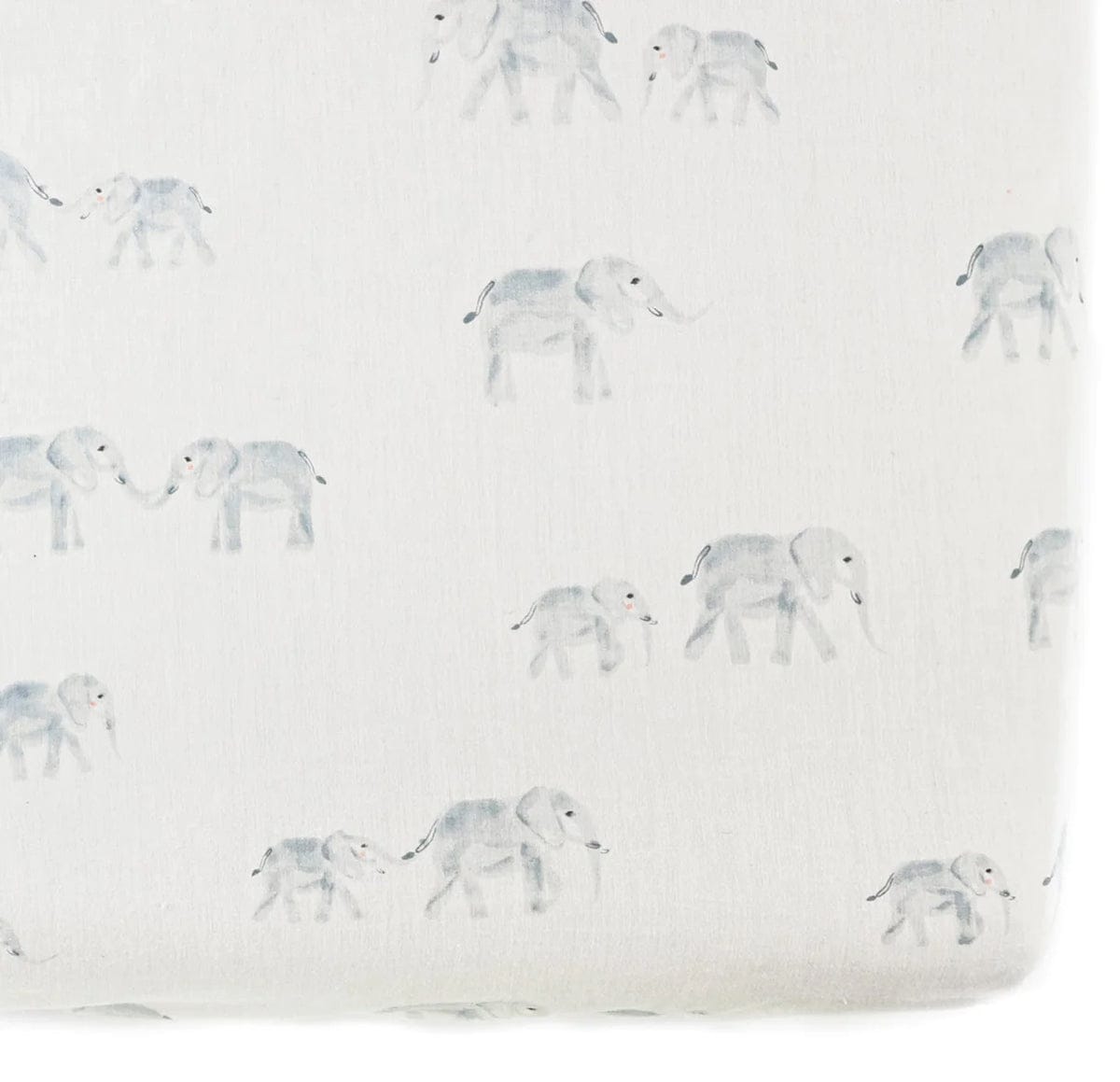 Petit Pehr Follow Me Organic Crib Sheet - Follow Me Elephant - WCECS