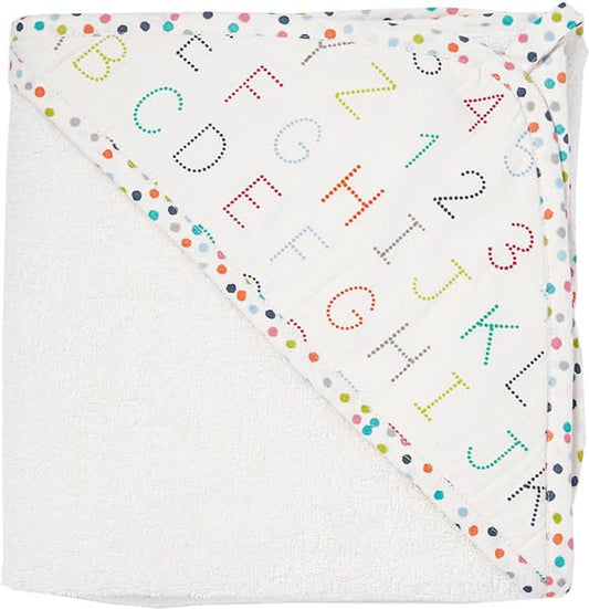 Petit Pehr Hooded Towel - Alphabet - ALPHHTM
