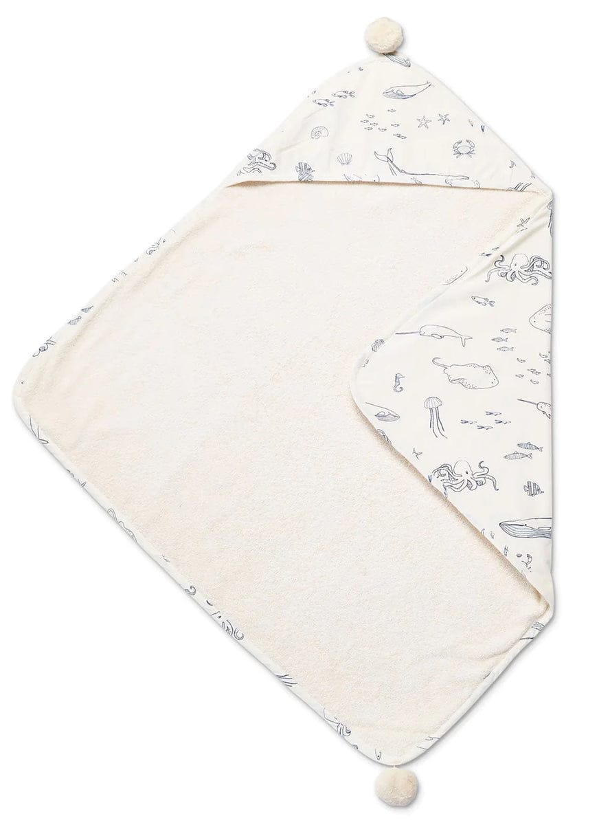 Petit Pehr Hooded Towel - Life Aquatic - laht02