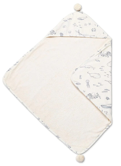 Petit Pehr Hooded Towel - Life Aquatic - laht02