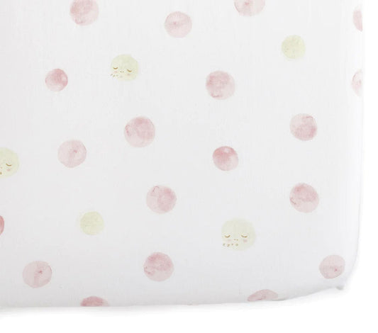 Petit Pehr Organic Crib Sheet - Luna Dawn (Pink) - LUNCS01