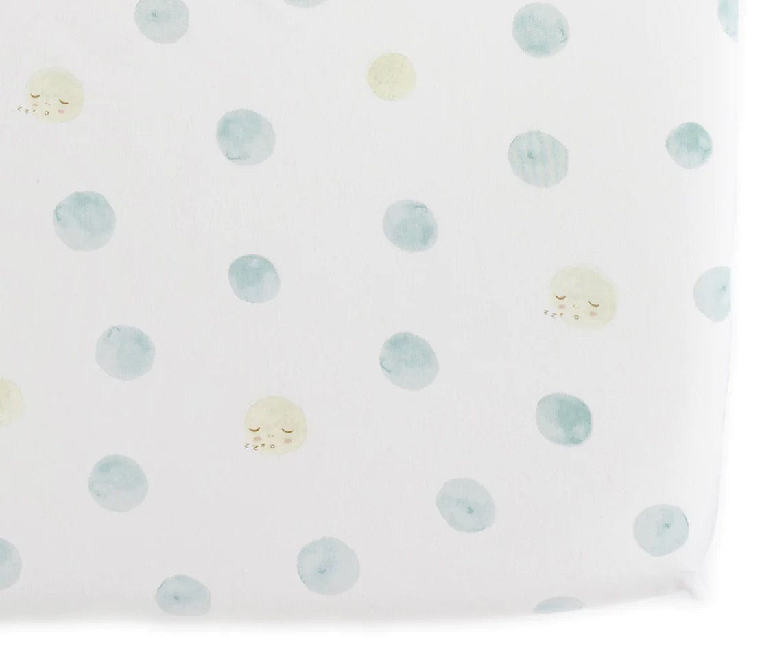 Petit Pehr Organic Crib Sheet - Luna Dusk (Blue) - LUNCS02
