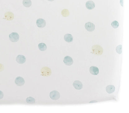 Petit Pehr Organic Crib Sheet - Luna Dusk (Blue) - LUNCS02