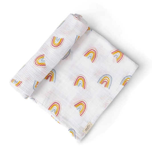 Petit Pehr Organic Swaddle - Rainbows - RBWSW